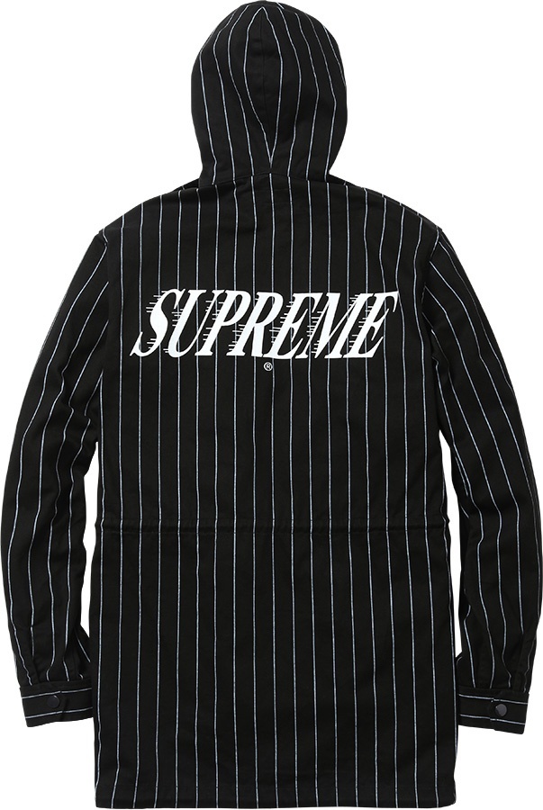 Pinstripe Twill Parka view 9